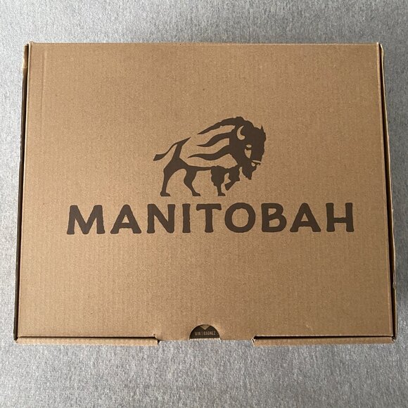 NWT Manitobah Micro Mukluk Black Brown Cowhide Suede Faux Fur - Picture 10 of 10